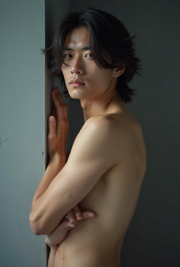 16-year-old, Japanese, naked, gay, boy, whole body, penis, night, DARKNESS, In the movie