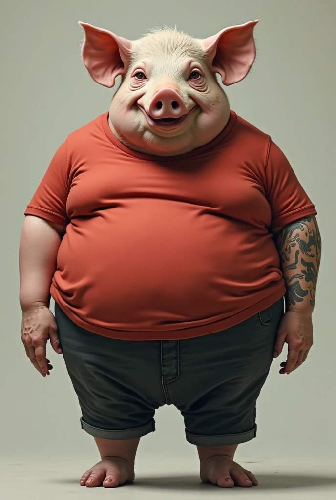  muscular chubby man with bunny headband