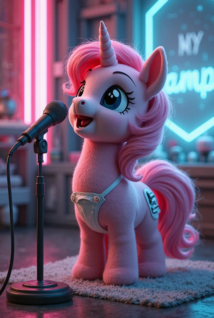 Feral horse, pinkie pie, skirt, string panties ,   nightclub, in public, everyone watching, seductive, smirk, sexy, butt