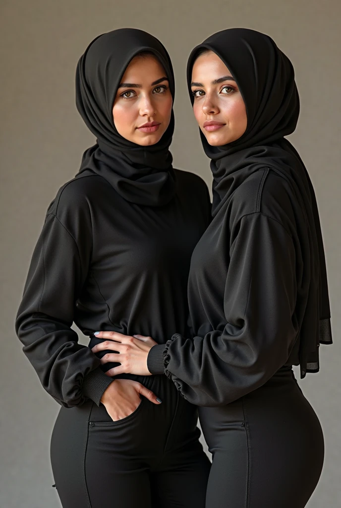 2 beautiful fair skin nude hijabi Pakistani girls 27 years old together with a perfect body, pussy and nipples as office secretary