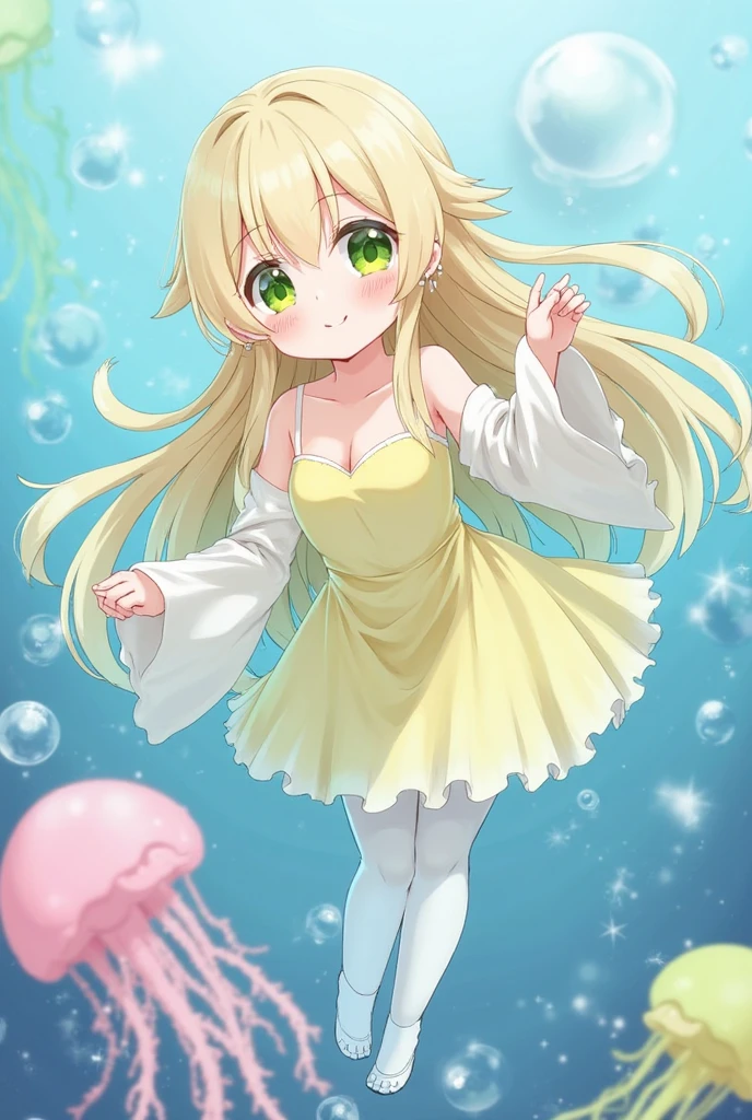 A cute girl who melted into a gooey mess like slime、Wearing see-through clothes