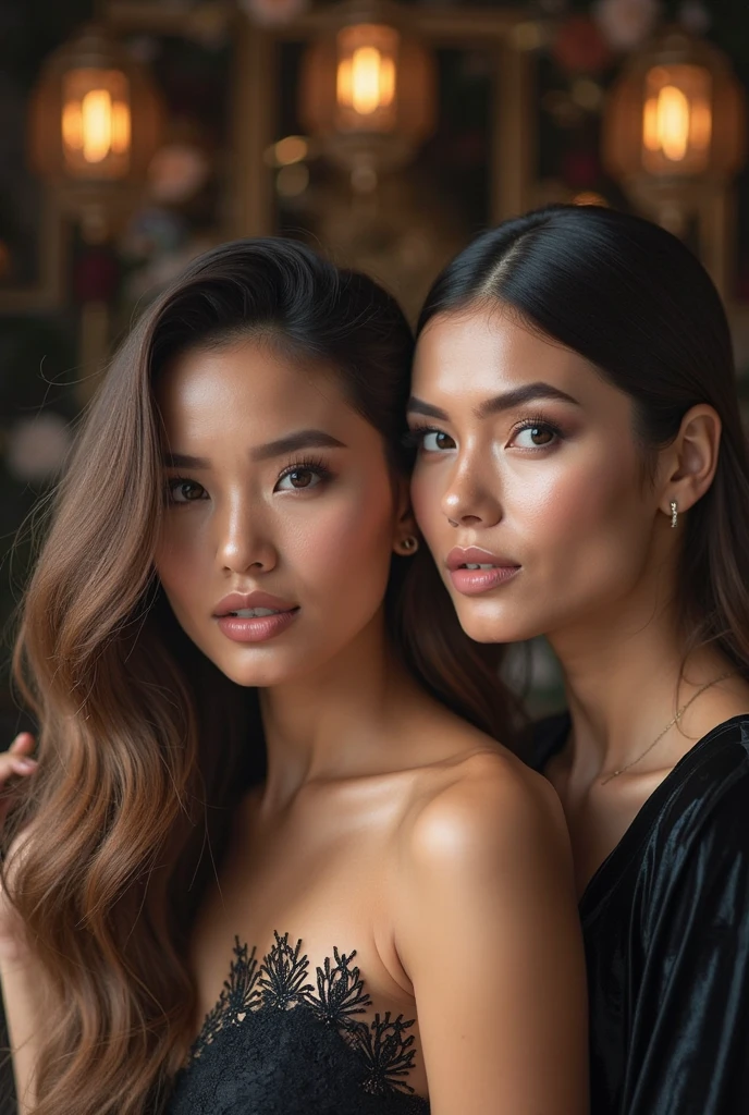 Lovely beautiful women to sell makeup