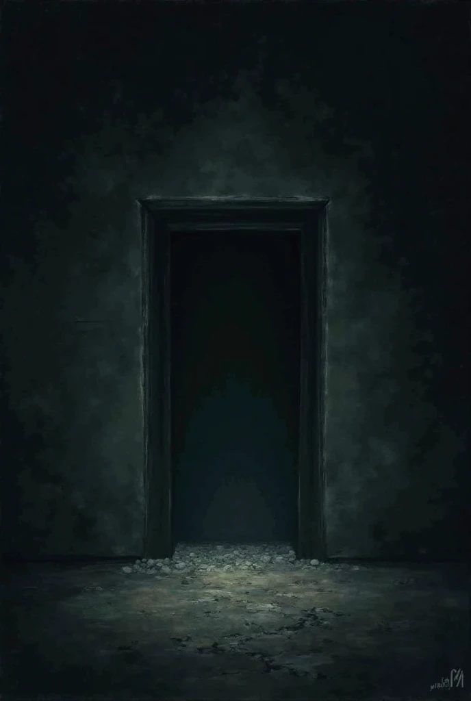 Abandoned hallaway, dark aura, horror ambient
