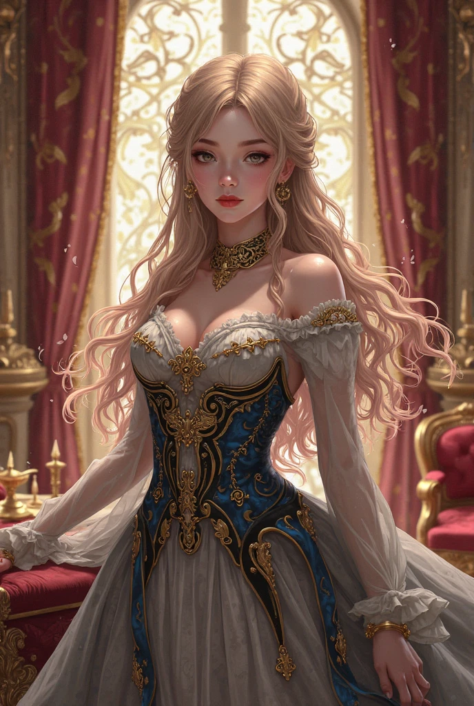 ((moe anime artstyle)),((Masterpiece)),(Best Quality),((Super Detail)),((Very Delicate and Beautiful)),((Solo)),full body,(((full body))),(((1 bling-bling princess in beautiful embroidery and jeweled gorgeous rococo ballgown with voluminous full length crinoline hoop skirt))),((((absurdly gigantic tits,absurdly sagging tits)))),((cleavage)),Skindentation,((detailed face and eyes)),jewel-like eyes,((crinoline,long train)),((standing in royal palace)),super detailed voluminous gorgeous rococo ballgown with voluminous full length crinoline hoop skirt,(((bling-bling voluminous gorgeous rococo princess ballgown with beautiful embroidery and jeweled))),((Very Long Straight Hair,large amount of straight hair, absurdly long Straight hair)),extremely gorgeousfull hair ornament,(extremely gorgeous jeweled big tiara),luxurious jewelry,full body,((beautiful embroidery and jeweled gorgeous rococo ballgown with voluminous full length crinoline hoop skirt))
 