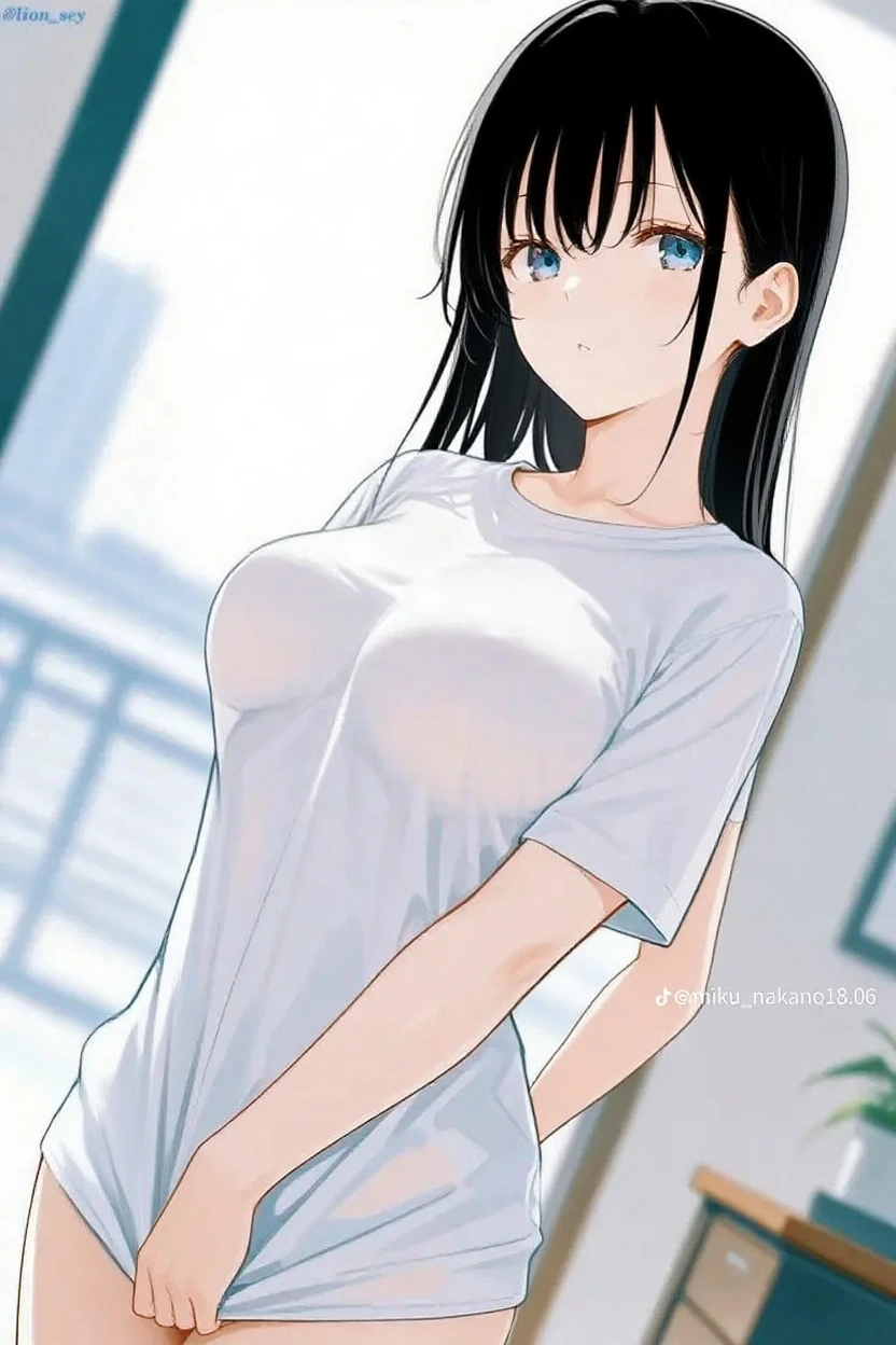 (NSFW)((Best Quality)), ((Masterpiece)), (Detailed), woman with short black hair with glasses, very white skin, red eyes, with a too short miniskirt, with a scared expression and crying in pain for losing her virginity, she feels alone and has no help but also a sexualized expression, just woke up