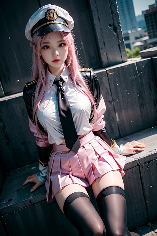 High School Girl Blazer、 uniform、Red checked skirt、JK Style、Jacket、smile、Knee-high socks、Thigh-high socks、pantyhose、Great beauty、So cute、Malaise、Rare beauty、Twin tail hair、Black dark eyeshadow、sad、Good skin radiance、Straightening iron for long hair、Dark Gothic Makeup、Dark smile、The beauty of fragrance、Stained Glass Background、masterpiece、highest quality、See 5 books、Sweat glistening on my chest、Sweat glistening on the face、Mid-chest、濃いPink Hair、Age: 22、Slightly slim、Playing the piano、sit and play an instrument、Mysterious look、Sad look、Pink Hair、mysterious gothic church、enchanting castle、Sweating profusely all over the body、Lots of sweat on thighs and light、Shiny thighs、There is a lot of sweat glistening on my thighs、Copious sweat glistens on the thighs、Sweating profusely、Gal、Small breasts、The Face of Japan、Captivating look、The thighs are a little thin、Above-the-knee skirt、