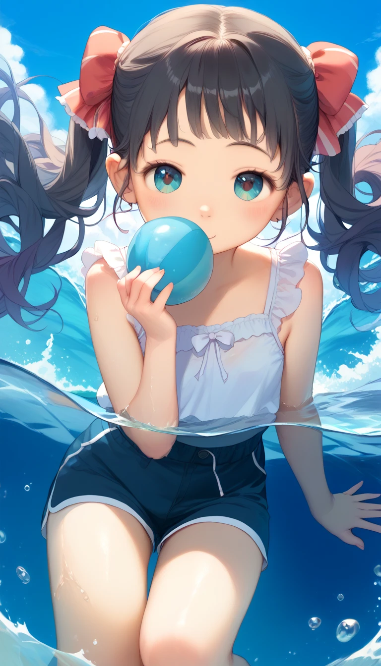 (masterpiece、highest quality、highest quality、Official Art、Beautiful and beautiful:1.2)、(One girl:1.3)Hatsune Miku、Twin tails,Beautiful breasts, ,Ocean、Swim with dolphins,Beautiful breasts,Diving Suits,snorkel,Coral