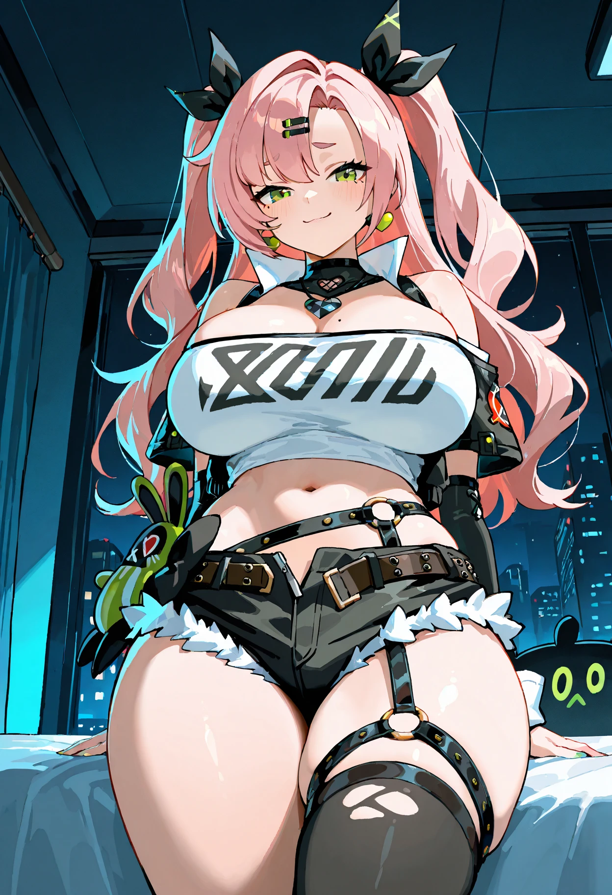 Feminine cyborg, magazine cover, poster art , hint of vibrant, bold sexy text