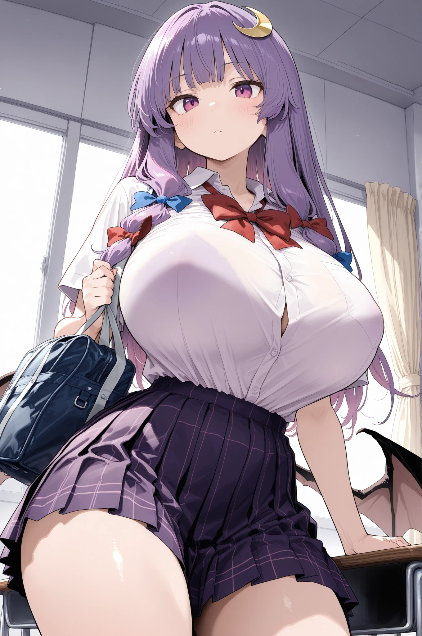 mash_kyrielight(fate_grandorder), 1girl, masterpiece、top-quality、Black Leotard、Purple eyes、Pure、{{downy}}、kindness、Unhappy、{seminude}、crotch、、nigh sky,Super high quality, 8K, masterpiece, official anime drawing, detailed face, detailed body, detailed breasts, perfect finished drawing, girl, (cleavage) (very huge breasts: 1. 6) (big butt) Big thighs, (lotion) (shiny body) (swollen nipples: 1.1) (red cheeks) (embarrassed expression: 1. 1) (Turn your face away: 1.1) (wet skin and hair: 1.5), (light skin), (sweating) ,(beautiful scenery),(perfect face), masterpiece, blush, 1girl , solo, (disgruntled expression:1.2), smooth anime cg ar、(Big breasts 1.7) with large breasts and a huge ass ,mom body,((very lerge breast))) short cut hair, ((((underboob))))++++, , ((Highkick)) ++, ((Highkick)), , (A dark-haired),、( (Super shiny hair and skin), (Sunlight), ((Beautiful) ), (Huge breasts_Body: 1.5), (Huge breasts: 1.5), Sweaty body, cleavage, (naked:1.8))(very huge breasts: 1. 6)(very huge breasts: 1. 6)(very huge breasts: 1. 6)'(In the library:1.4)) , smiling, detailed hands(white micro bikini:1.8))((peace sign:1.6))(many customer:1.4)(having book)