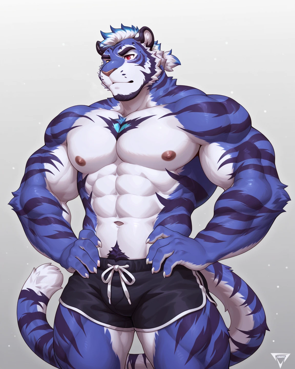 Male, (((solo))) character, Snow Leopard, male focus, 8k wuality, ultra realistic, 3d render, digital art, beautiful and detailed portrait of a male Snow Leopard, kenket, Ross Tran,ruan jia, uploaded to e621, zaush, foxovh, cenematic lighting, (((confident, seductive))), not muscular, weak, (((whole body showed))), (((detailed Brown eyes))), (((correct position))), (((loving eyes))), (((full in love))), (((seductive))), (((seduction))), (((master))), (((very dominant))), (((sexy))), (((full body commission))), (((bulge))), (((solo))), (((reference sheet character))), (((front view, back view, side view))), (((standing up))), (((feets paws close up))), (((T pose))), (((spreading legs)))