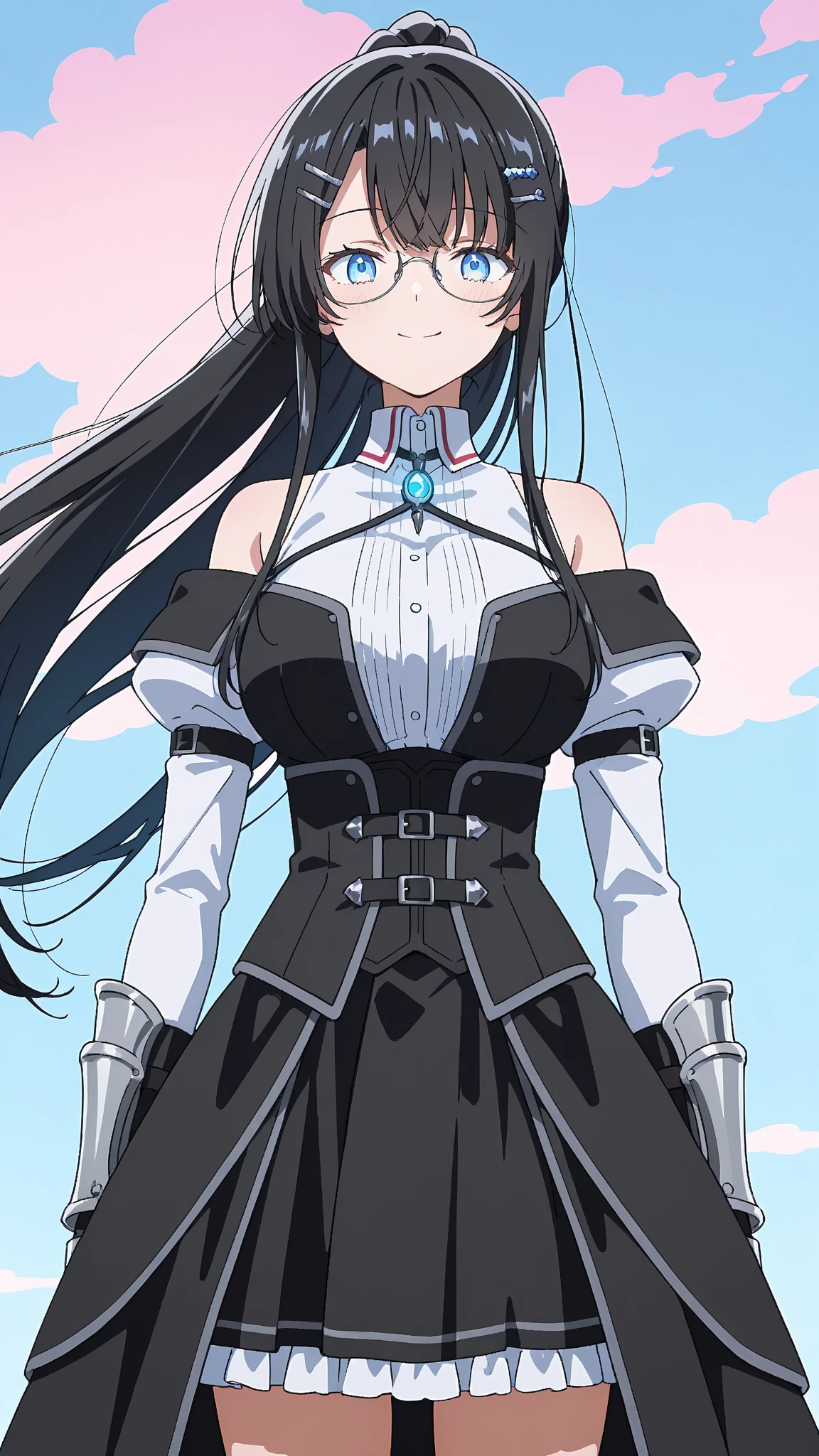 (((Pixel Perfect, Perfect in every detail))), alone, One girl, yoshiko tsushima, uranohoshi , latex, elbow gloves,latex five fingers,evil grin,View Viewer, Conceit, Dynamic pose,two hands,