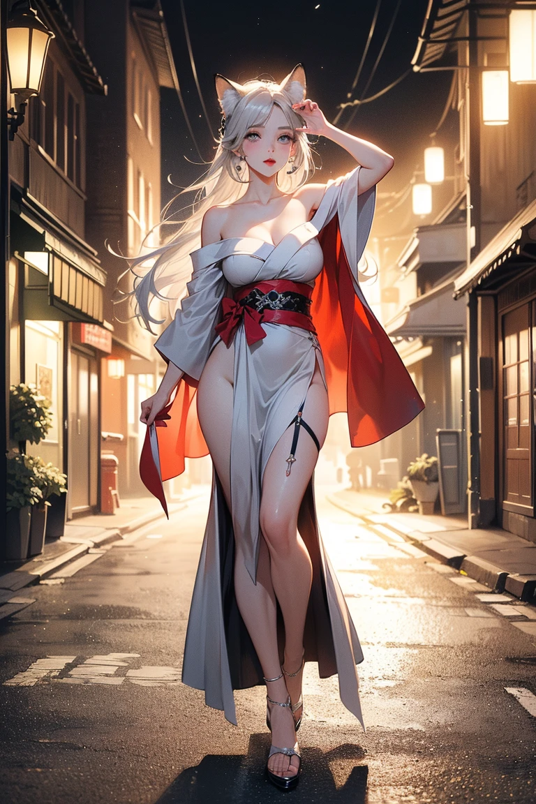(ultra realistic photo of Nezuko kamado goddess of beauty, bright pink eyes, angry expression with anger, hatred, she has a horn, 8k, UHD, hot girl with ultra giant breasts, huge long breasts sticking out of her kimono, erotic, with hair long black ones with orange tips, sexy pink Japanese kimono, thong stuck in her , pubic hair showing), perfect curved body, Nezuko with a piece of bamboo stuck in her ass, (Nezuko, Nezuko-chan, Art style of Demon Slayer, kimetsu no yaiba), Sexy female anime character, (Nezuko, in her demon form, Huge breasts, giant long breasts sticking out of her clothes, her breasts stick out of her kimono, showing her beautiful pointy breasts), ( The length of her ultra-giant breasts goes down to her toned belly, she has leaf tattoos running down her sexy erotic body), Demon Slayer rui fanart, wielding kunai, Marin Kitagawa Fanart, clean and detailed anime art, a very beautiful berserker woman, by Kamagurka, professional art, perfect detail, (Nezuko Kamado in her demonic form showing her giant and hairy , based on the Demon Slayer kimetsu no yaiba), professional photo taken up close, juicy, succubus, naughty, showing