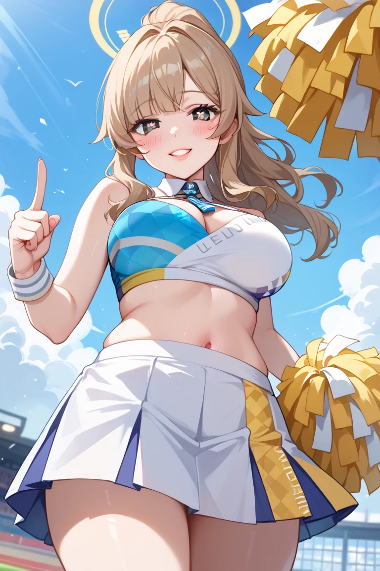 Masterpiece,Girl, Granblue Fantasy, Narmaya, Cheerleading, Short, Big breasts, Cheer costume, Cheering,