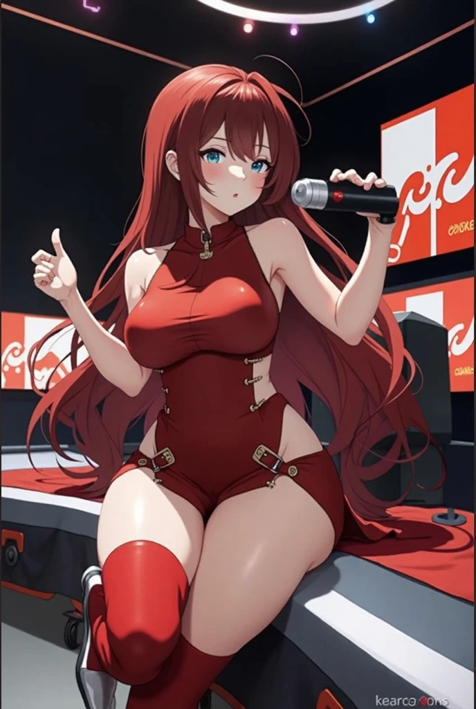 Very detailed, high quality, masterpiece, beautiful, bride, 1 girl, Alone, Whole body, light smile, Red dress, Session, Session on speaker