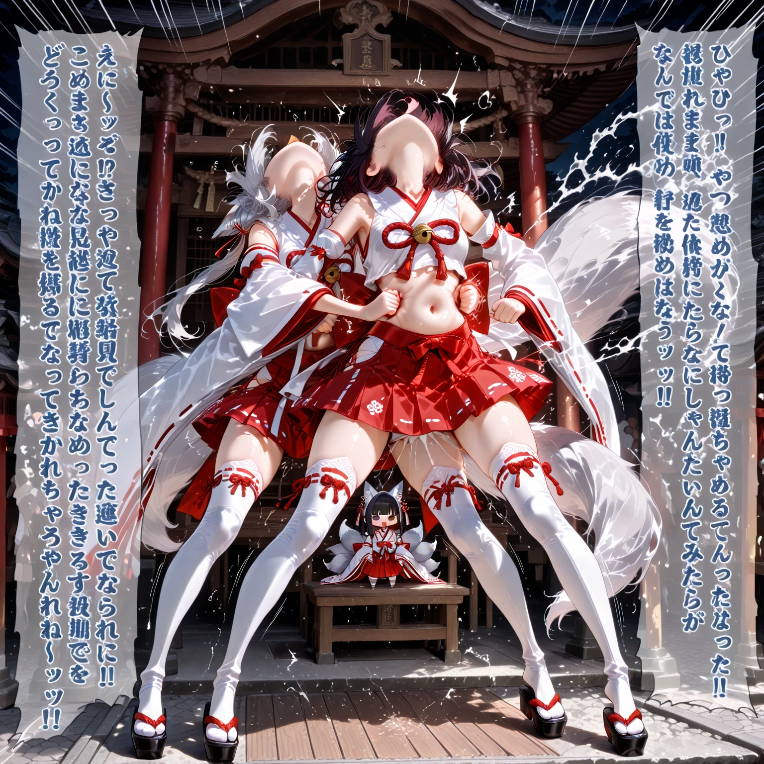 (NSFW:-1) . White and Red, (Dazzling colorful light pours down and reflects:1.2), (Physically-based Rendering with incredible detailed Textures), Award-winning Masterpiece of professional Analogue photograpy, { (((Photorealistic:1.37)))) | (F4.0, Canon) }, ((Acutance:0.85)) . (A group photo of many KAWAII girls in (school uniform)) with opened Overflowing Gigantic Cleavage without bra . (((Extremely detailed KAWAII face variations)) with joyful expressions), { Systemic | Glossy cute Lips Closeup | Navel | (pretty Ass) | (Overflowing underboob) | Oiled ivory skin Details | White panties with (blood seeping only in crotch area) | (full of Flowers covering girl's body) | ((Dazzling colorful stained glass with stunning elaborate details:1.2)) | Mystic sight | A Floating Halo appears | God rays | Haze | Lens flare | Zoom Layer | Kissing face to face } . Ultra-detailed, (Exposed:0.8), (((no extra limbs, nipple:-0.9))), ((not Detailed hand:-0.9)) .
