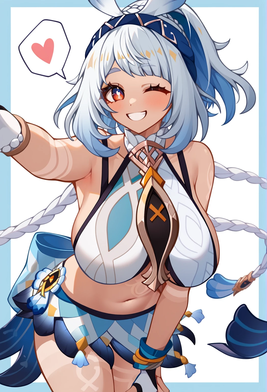 heart-shaped pupils、light smile,masterpiece, highest quality, 1 girl, Watching the audience, blue eyes, ,Golden long hair、(masterpiece),(highest quality:1.0), (Ultra-high resolution:1.0), 8K, anime, masterpiece、Provocative look Fair skin Upper thigh、Highest quality detailed eye, naked、shiny detailed nipples、Very large breasts、Crouching、Sex with One Man、Ahegao、tsurime、Having sex with vigorous hip movements Big Breasts Female One man