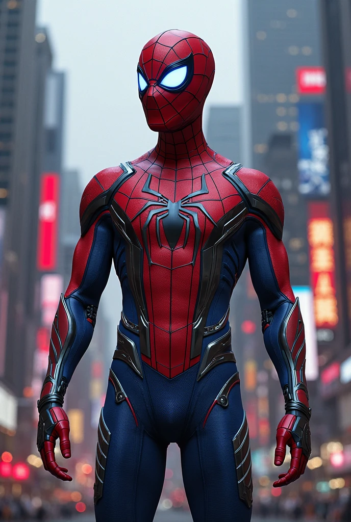 (8k, RAW photo, best quality, masterpiece:1.2), ultra detailed, official art, photo-realistic:1.37, upper body shot, marvel spiderman, film grain, action pose