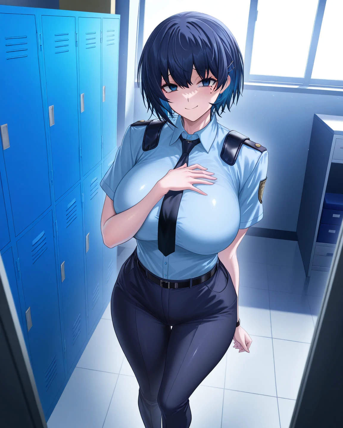 18-year-old,high school girl,,Military-style for girls, skirt,Beautifully detailed face and eyes, Intricate details, whole body,shiny navy hair, short hair, Parted bangs, Yellow Eyes, Large Breasts,Penetration Sex,Creampie Sex,whole body精液まみれ精液まみれ,Massive ,Milky White,Climax,連続Climax,Shake your body,hazy consciousness,Pant voice,Whoops,Sex that gets messed up,Lift your hips,Being raped in front of the person you love makes you feel good