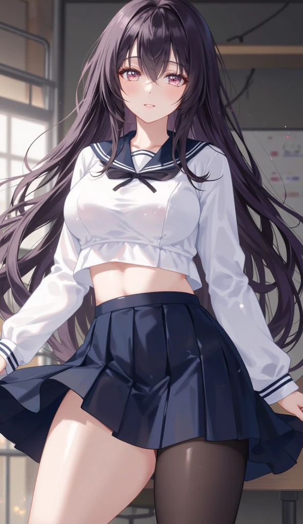 NSFW, A girl gets on all fours in front of a man'asterpiece, Best Quality, photographrealistic:1.4), (Shiny skin), (nffsw, 8K Wallpaper, High resolution), perfect anatomia, Cinematic lighting, Physically-based rendering, Award-winning, highlydetailed skin, extra detailed face, Eyes with beautiful details, Carl Zeiss 85mm F/1.4, (((1girl in and 1man, a couple, Habinan stands in front of a kneeling woman., Grab her head), Big , Girls looking forward to seeing , (Girl kneeling in front of guy:1.3), (Woman tilting her head up), Girl staring at , (1girl in: とてもかわいいsixteen years oldのアジア人の女の子, (Black semi-long hair, Bangs), medium breasts with cleavage, (View through thigh height), (hi-school girl), (Obedient language), (1girl in: 鼻red blushといたずら, eyelid, In the classroom in the middle of the night, (1man: nude, elderly and fat, Hug her head, Stand in front of her, Grab her neck), Shot from diagonally forward,Open your mouth wide、red blush、Ashamed、校服、sixteen years old、()、Open your mouth wide、(she sucks the guy'cock)(彼女は校服を着たhi-school girl)、((A dark-haired))、(Check Pleated Mini Skirt)、back lighting、anime styled