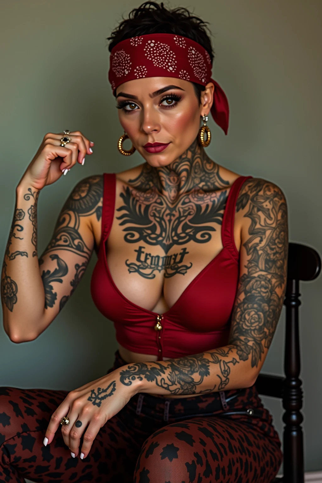 Image of Disney character getting tattooed