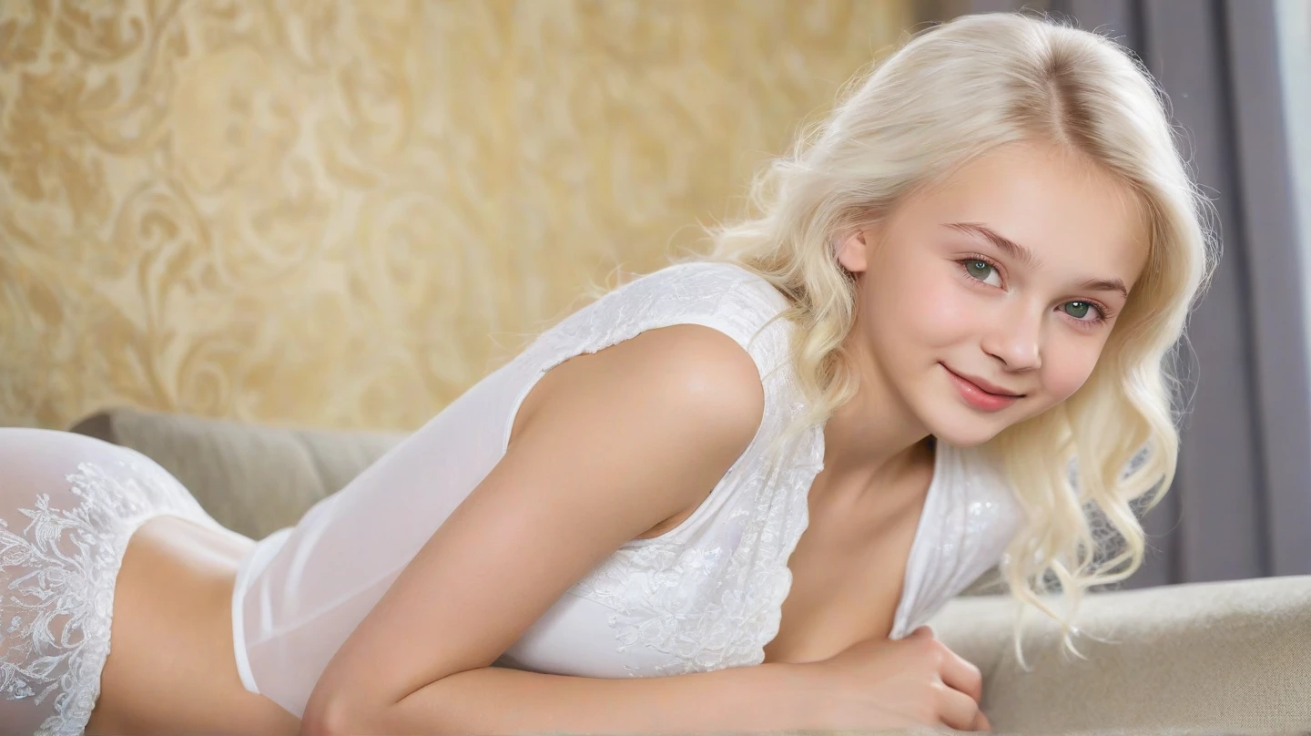 Pretty woman dressed in white t-shirt. In the background a rose garden