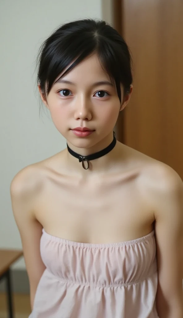 ((DETAILED NIPPLES:1.25)), ((Youngest:2)), ((9x-UltraSharp)), ((SMALL HEAD)), ((NECK LACE)), Spread, ((SLEEPING LIE DOWN FEMBOY)), (((SAD FACE EXPRESSION:1.1)), ((NECK LACE)), ((GOTHIC EYELASHES & LIPS)), ((LIPS)), ((MEN'S STYLE SHORTHAIRCUT)), adorable, 1 girl, (face to face), 10 years old, baby face, happy, half body portrait, (face details: 1), (eye details: 1), ((tiny breasts)). ((net stockings)), ((red lips)), (((LIGHT YELLOW NAKED)))