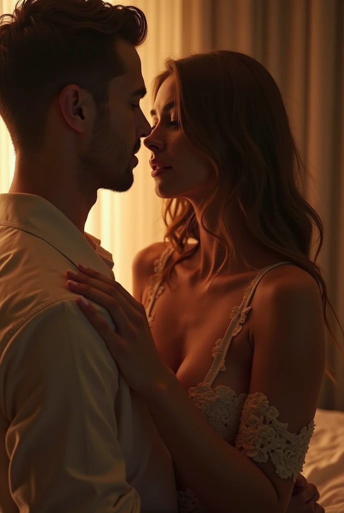 44-year-old woman kissing a 20-year-old boy 