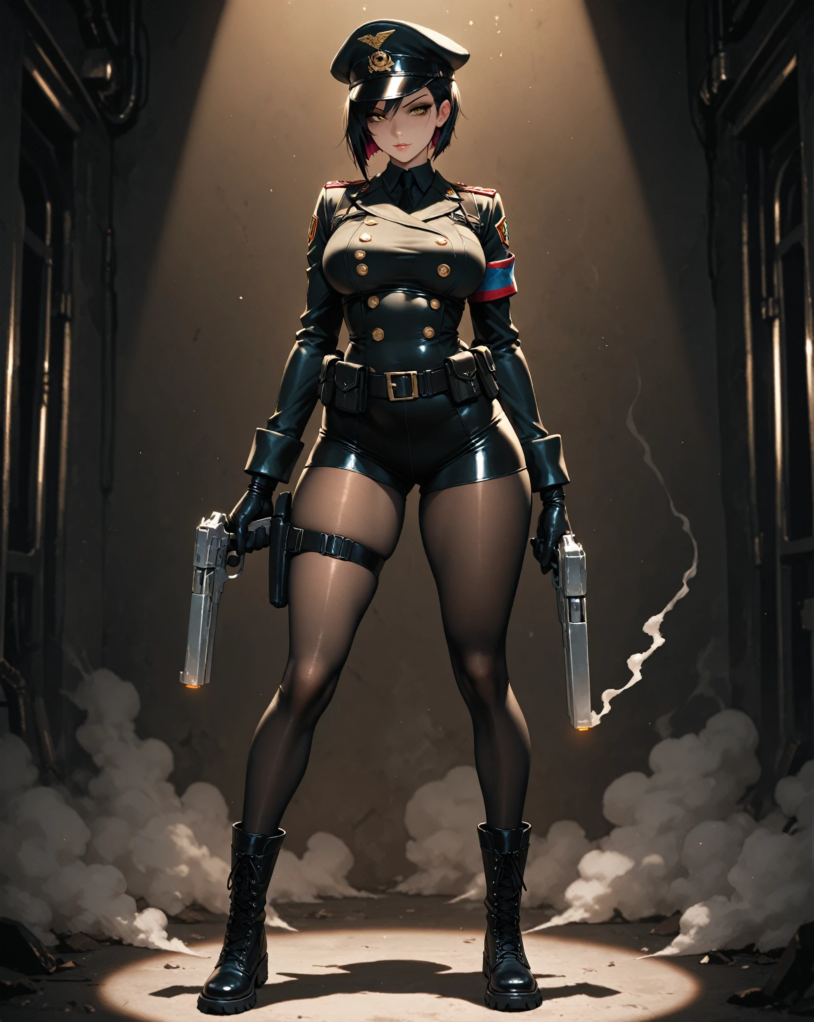 there is a woman in a latex outfit posing for a picture, inspired by Marek Okon, wojtek fus, artgerm julie bell beeple, smooth digital concept art, cgsociety masterpiece, cyberpunk judy alvarez, full body cgsociety, by Jason Chan, cyberpunk 2 0 y. o model girl, rossdraws 1. 0, trendin on artstation