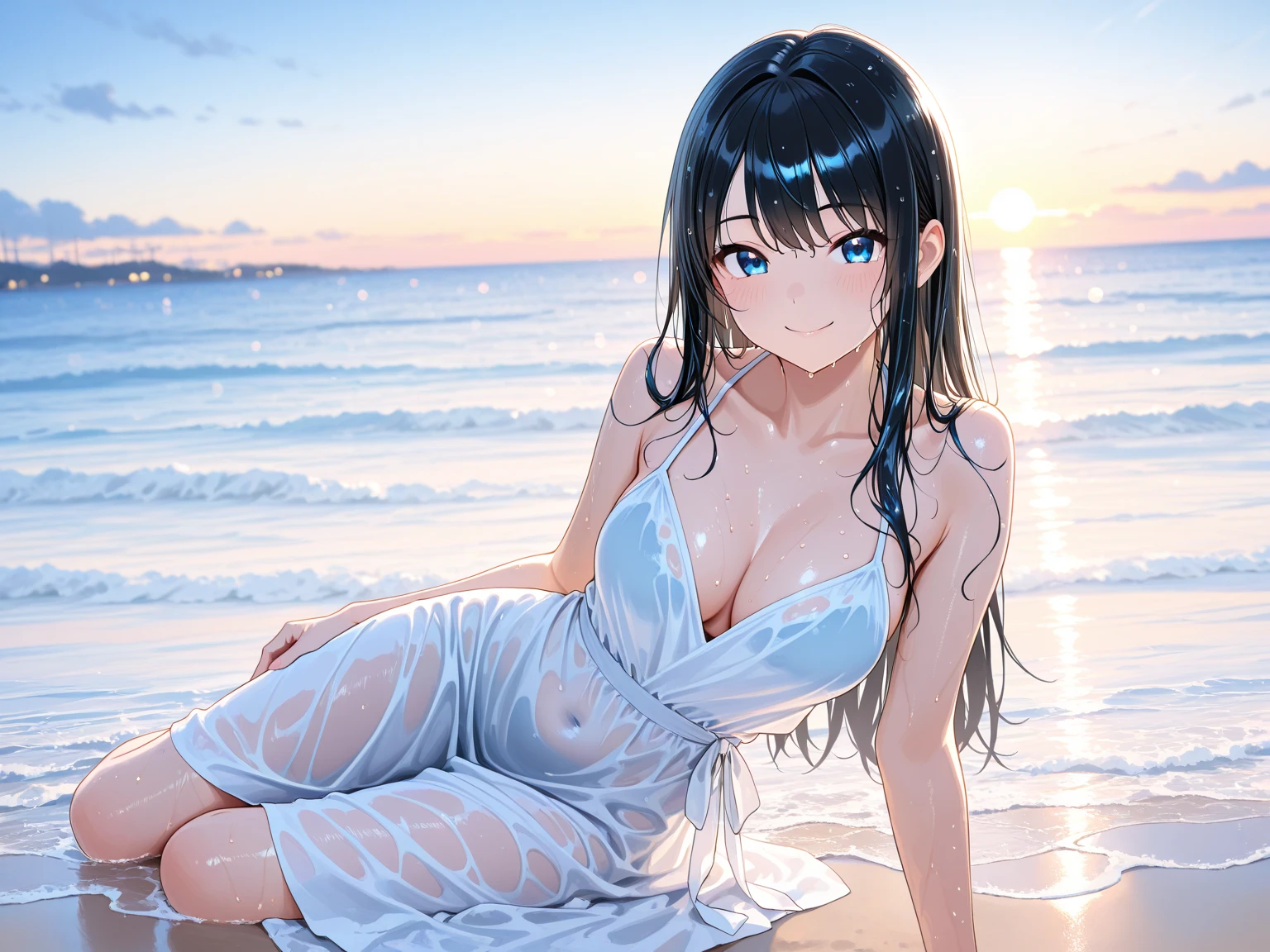 high resolution、
One beautiful young woman、
(soft saturation:1.3)、(light skin tone:1.2)、
(Ultra detailed backgrounds、background)、Bokeh、
One-piece Pants,Portrait of smiling girl。when viewed from the front、The composition is symmetrical。
Look straight at you with serious eyes、One-piece Pants
(Towel wrap)、(Towel wrap)、Medium chest、
outdoor、mysterious sea area、sky sky、Sunlight、Hot spring resort、mountain view、
glare、front-illuminated、
(teen uncensored:1.3)、Breaking the angle from the front、
looking at the audience、
dynamic poses、
Seaweed sitting on the beach、wakame、wakame、wakame、wakame、wakame、wakame、