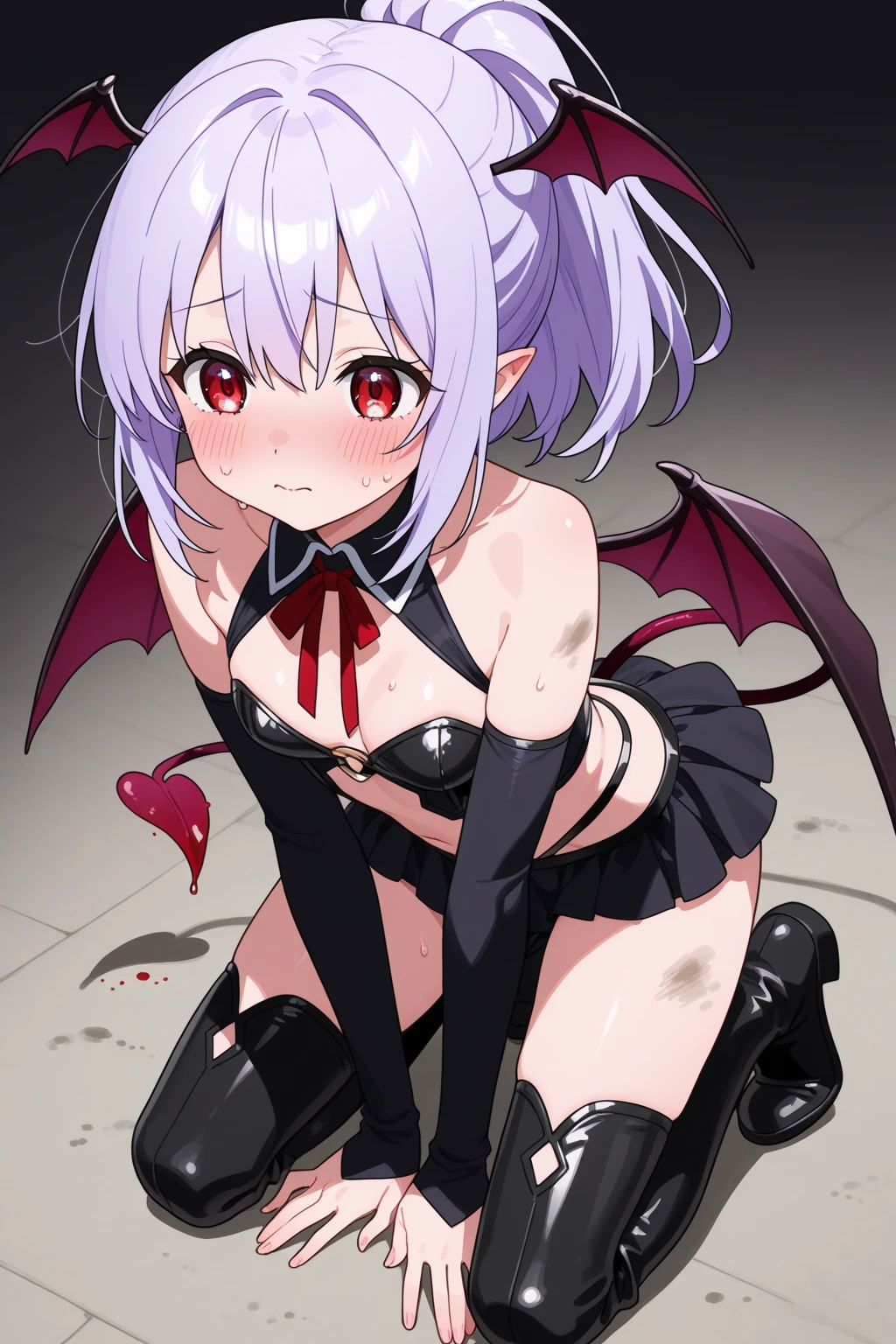 Zombie little girl,With vampire teeth,lie on the floor,exposed胯部,white transparent,凸起sexy的,There are on the street,Watch,Spread the joy of leg presses,Clothes are tattered,There are bite marks on the body,Look at her from the side,pained expression,sexy的,Lordosis and kyphosis,Half-kneeling position,His whole body is covered with blood,crazy,Bite marks all over the body,Skin changes,Grow claws,The main character is biting another ,Grow fleshy wings,Grow a fleshy tail,youth,Junior High School Girl,open,Exaggerated expression,legs spread apart,exposed胯部,Wearing gymnastic clothing,exposed,yandere,Blood-colored clothes,lean down,forward and backward,sexy,charming,Scene,best quality,dark background,loli,Gothic,Have vampire blood,Grow vampire wings,Grow a vampire tail,Sharp teeth,exposed最里面的裤子,Someone pinched my tail.,exposed了舒爽的表情,Blushed,cute,Small,on hotel bed,The body is tied up with ropes,The body lies on the bed,Support your body with your hands,Kneel on the bed with your legs,forward and backward,The body is full of milky white liquid,Bleeding from under my ass,Use your hands to touch the middle part of your lower body,Wearing red clothes,There is no obstruction underneath,shy,