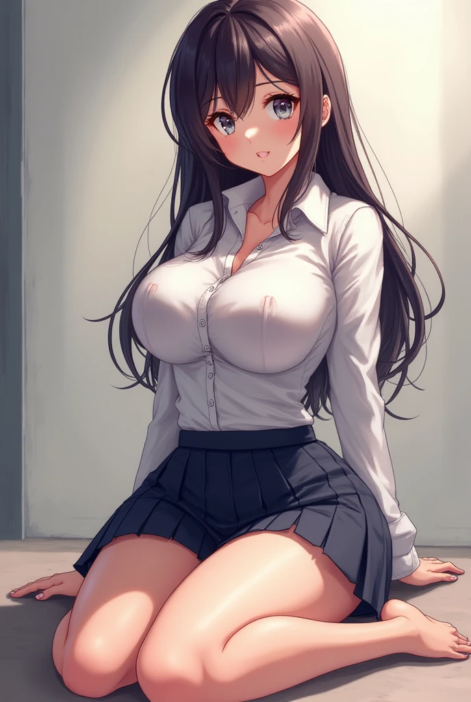 (realistic 8k:1.5), 超A high resolution,nffsw, masutepiece、four fingers a thumb, Perfect human hands,(One Woman:1.5)、独奏、(The background is a school classroom:1.5)、(Backshots:1.5)、(photographed from the back:1.5)、(Shooting from below:1.5)、(skirt by theリフト:1.5)、(Looking here:1.5)、 (Day School:1.5)、girl、student clothes、(blazers:1.5)、skirt by the、(fullnude:1.5)、(Fully exposed panties:1.5)、(Sensational underwear:1.5)、(Fluttering the chest:1.5)、(AHE Face:1.5)、(agitation:1.5)、(Enchanting:1.5)、(Embarrassment:1.5)、(fear:1.5)、 ((Realistic, Super realistic, Realism, realistic detail))、perspiring、A smile、Smiling、Embarrassed face、Cute Japan Woman,((hyper detailed background, Delicate pattern, intricate detailes)), (Highly detailed, Fine details,),beautiful detailed face and eyes and hair,1girl in,(Big dark eyes:1.5),large full breasts, big butts、(NSFW)