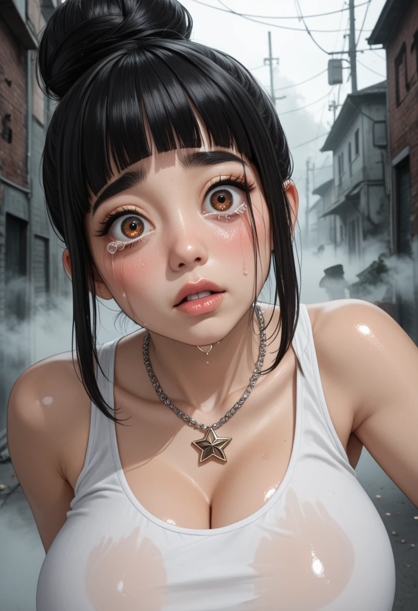 (8K, ultra-high res, masterpiece of best quality, professional-grade detailed wallpaper, ultimate-detailed all), (1boy,1girl, nsfw, couple, hetero), (detailed beautiful eyes, short silver hair, naughty face, close eyes, ahegao, open mouth, large , bursty, cleavage, perfect anatomy body parts, perfect pussy, wearing black womans suits, white shirt, necklace, black tight skirt, stockingissionarypose, 1boy, penis, lying ocean, missionary, vaginal,sex)