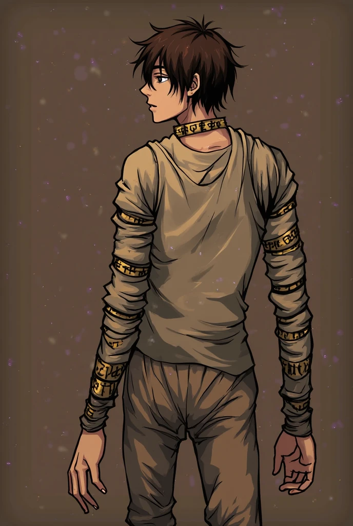 silhouette of a man holding a chain with a sunset in the background, handcuffs on your hands, dormant in correntes, the the man is wrapped in correntes, holding golden correntes, correntes broken on hands, correntes on hands, correntes, wearing correntes, the best lack all conviction, Overcoming the imbalance, , ((correntes)), dragging a pile of correntes