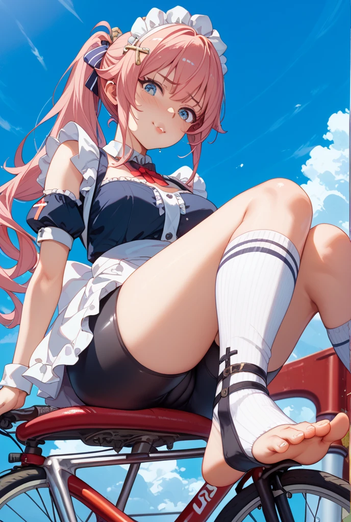 Highest quality, masterpiece, High resolution, 1 Girl, (Kantai Collection)(Spring Rain Kantai Collection:1.15), Brown Hair, Red eyes, smile, Slender body, Full body portrait,Pink Hair, Side Ponytail, Classroom Background, Slender body, Full body portrait, Classroom Background, Slender body, Full body portrait, , (panties), (good), Squat, ((In underwear)), Flat Chest, Small breasts