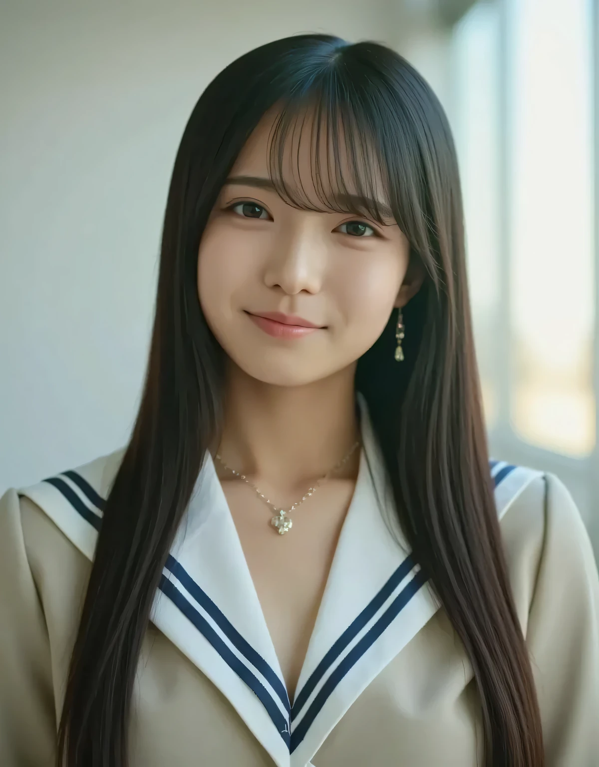 HIGH RESOLUTION PHOTOS OF BEAUTIFUL JAPANESE WOMEN , Highest Quality, ((Wide-angle photography, Sex Photo, clear pictures, Take a full body photo:1.5)), ( wearing a volleyball team uniform。:1.8), (No., can see the shape of the nipple,rich,beautiful thighs,Ultra Precise Skin,Smaller skin pores:1.4), ((her body is incredibly beautiful and stylish, she has an angry face:1.4)), (( sit deep in bed, He has his legs spread and is touching his crotch. :1.5)), ((2, Beautiful Stepsister, Bad lips, sexy body, forward-facing body:1.4)), ((small breasts, Flat chest, My chest is slightly saggy :1.2)), ((Large bedroom, spotlight:1.4)), gaze focus, Narrow shoulders, beautiful collarbone, Slim arms, thin legs, The back of the hand is beautiful、Feminine, slim figure, Soft belly, Thin Waist, very detailed face, Ultra detailed breasts, Ultra Precise Skin, Fair skin, about, super detailed lips, Fuller lips, Thick and soft lips, shiny pink lips, blanking, White teeth, blue eyes, Beautiful actress makeup, rich and cute makeup , pink lipstick, Dark Brown Hair, Delicate soft hair , (Put your hair up, Fluffy short bob, ponytail:1.2), (flush your bangs sideways:1.2), (Stylish Earrings,necklace:1.2),