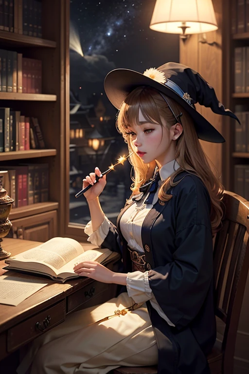 15 year old witch, sexy, realist, horny, in night room, dibujo realist, 8k, real, king, provocative, masturbation