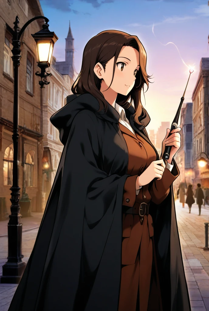 Beautiful girl in a library wearing Hogwarts wizard robes, In a library, (Gryffindor)++, highly detailed,  4k, 8k, RAW color photo, rustic, middle finger, red hair, black gloves,