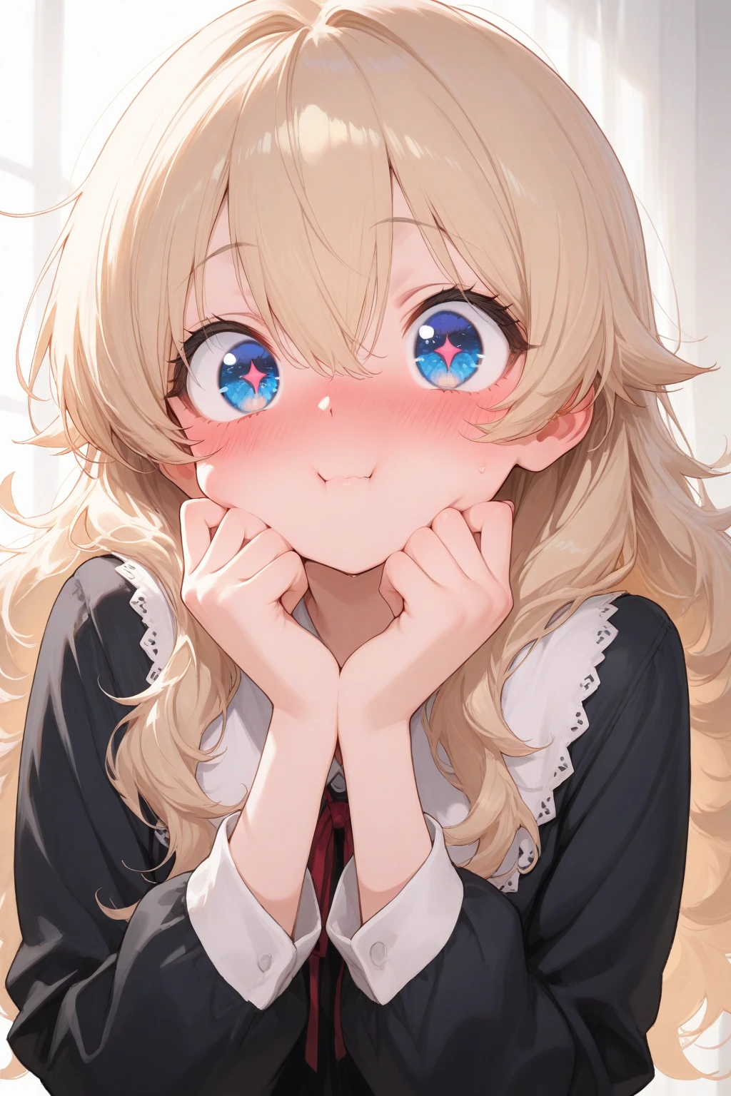 NSFW,One girl,
(Flat Chest:1.3),(shirtのボタンを開けて胸を見せてくれる:1.5),Beautiful breasts,(show off your small breasts:1.5),(Blowjob:1.6),(Man's penis:1.6),(Licking my boyfriend's penis:1.6)
Blonde, {{{Half Twin Tail:1.3}}}、break,blush, Beautiful eyes,bow, 赤いbow, Long sleeve, shirt, 襟付きのshirt, skirt, プリーツskirt, 黒いskirt, Small breasts,
{{{Face close-up}}},Upper Body,
Look down,View your viewers,
Tabletop, Highest quality, , Absurd, Perfect Skin, Detailed skin texture, Ultra-detailed, 8K, Intricate details, Beautifully detailed face,High resolution,
{{{Shadowed face}}}, mock, {{{Sticking out tongue:1.2}}}, Grin, smile, Looking down at the viewer, masterpiece,Absurd, Beautiful detailed face when viewed from the front,