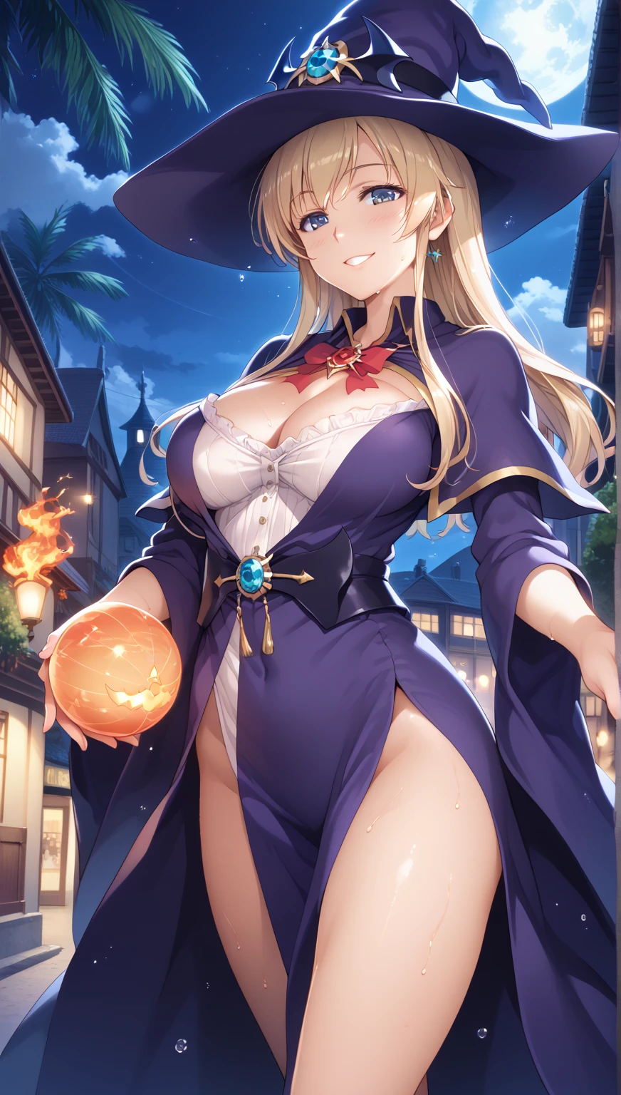Sexy Wizard Loli, wizards Hat, Masterpiece, Ultra Resolution, 8K, HDR, Ultra Detail,