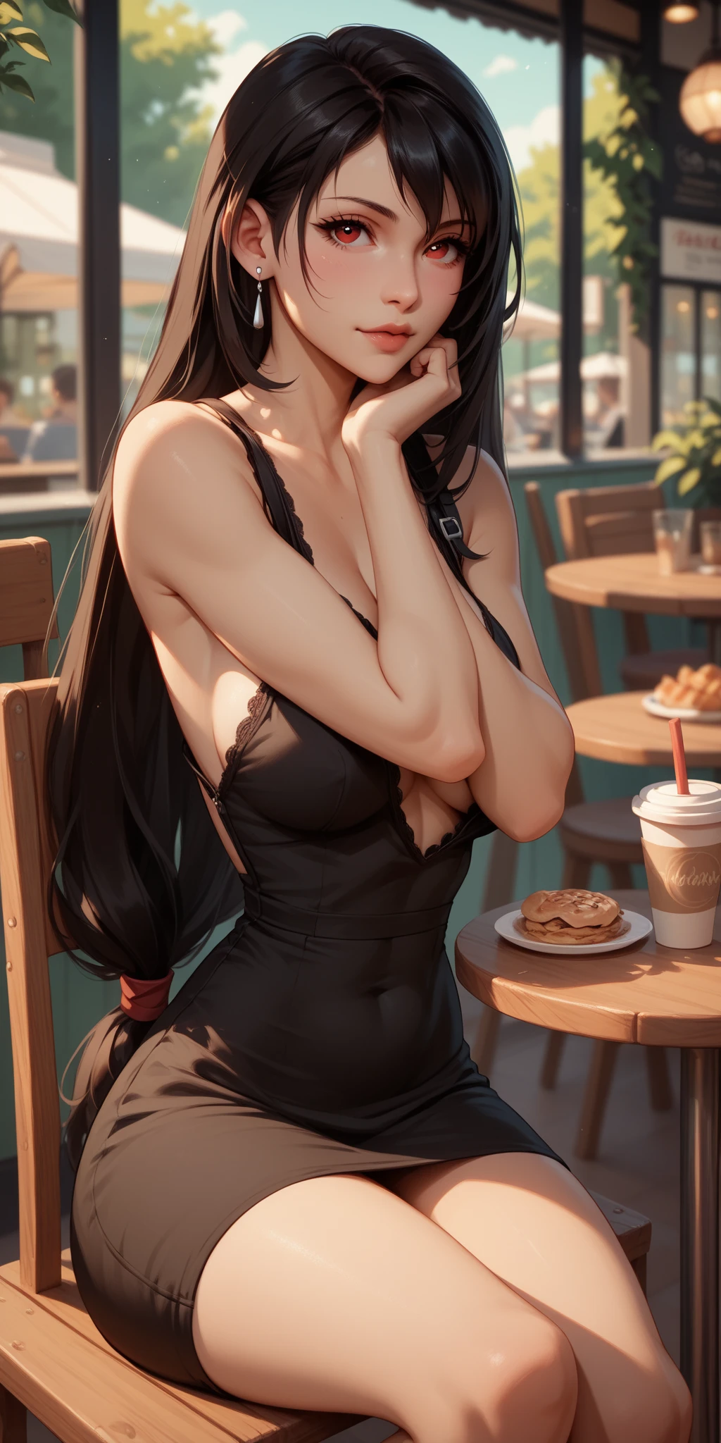 (front view) very detailed photo of an Italian man, detailed coffee shop background, (with black hair), (dark eyes) (symmetrical pretty face) beautiful and well defined nose, (well-developed and angular jaw), proportionate and full lips, atemberaubende Realistic Fotografie, Realistic, Soft color, octane render, intricately detailed, keen focus, Stunning full color, taken with DSLR camera, 32k resolution, best quality, (Focus on skin structure)