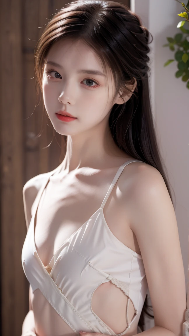 (best quality,32K,8k,highres,masterpiece:1.2),ultra-detailed,realistic:1.37,girl,beautiful dress,ethereal atmosphere,vibrant colors,elegance,mystical,heavenly,reflection,flowing fabric,graceful pose,gentle expression,dazzling beauty,Serene,stellar glow,heavenly emissary,alluring,hovering,stellar dust,enchanted garden,starlit night,sheer elegance,astral silhouette,seamless blend,gossamer veil,Interstellar Journey,effortless beauty,luminous radiance,floating petals,heavenly goddess,dreamlike grace,fashion statement,cosmic enchantress,flowing hair,(((Flat Chest))),(Tiny),Perfect beautiful girl,A beautiful girl,Beautiful Eyes,Attractive short hair,Pale pink underwear,There was a lot of silk lace.,
