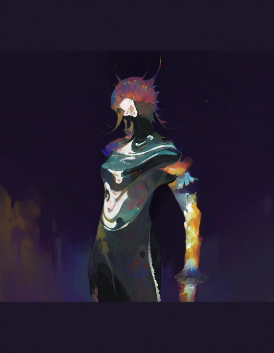 Oc,na’vi, a alien blue skin skinny buff femboy man wearing black trench-coat with prominents a red mark on the face,thick, in an 90’s style. He’s gay , including one weapon and a sensual , cool expression. Sweating.The scene has a cool,sweet,stargate style and a vibrant tone.