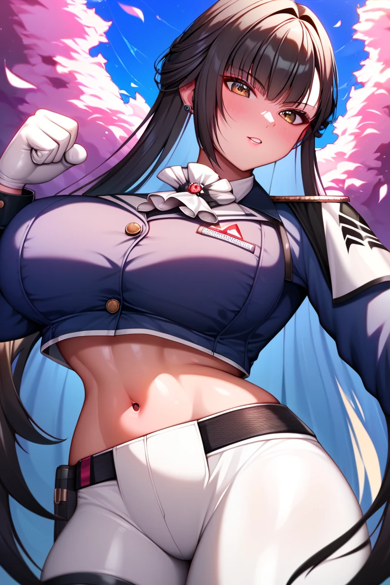 eyepatch, big breasts,