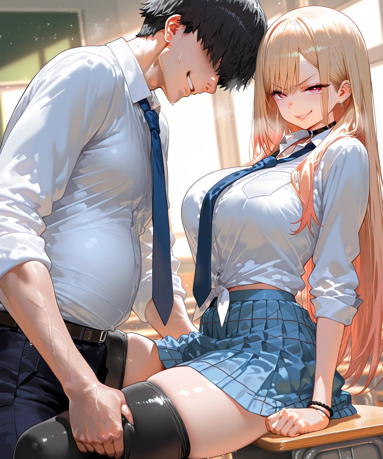 junior high school students, girls, silver, white skin,,broken clothes, without clothes,middle size , in train,has been touched by 2 hands, skirt up, broken underwear, rape, orgasm, toro face, scared, crying, embarrassed,surronded by men,breasts on window,hentai,without clothes, nsfw, men are touching her breasts under her clothes, clothes are opened, skirt is held up by a man from her back,all bottoms are out, shirt is broken, man is grabing her under breasts, nipple, pussy, one leg is brought up, nood, dick in pussy, high graphic, semen flowing from pussy and mouth