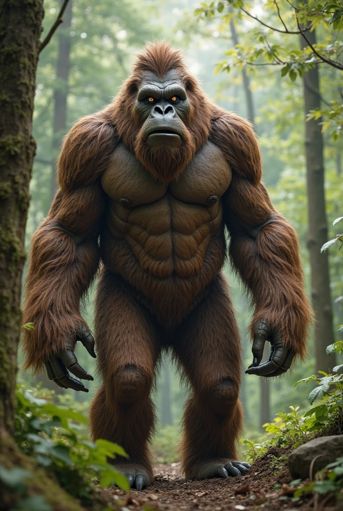 (RAW photo of a Neanderthals:1) , (hyper realistic:1.4), (Neanderthal man),transformation,(half gorilla mix :0.55), tall, (bulky,hulk body:0.5), chubby(very muscular:1.8), (hairy body:1.5),(detail face:1.1), tan skin, thick arms, (veiny arms:1), (bloated gut:1.1),(wearing loincloth:1.1), thick legs, rounded pecs, big arms, veiny arms, dark brown skin, ( in a lab surrounded by small scientists:1.1) ,hdr, photorealistic
masterpiece, cinematic, best quality, sharp focus, 