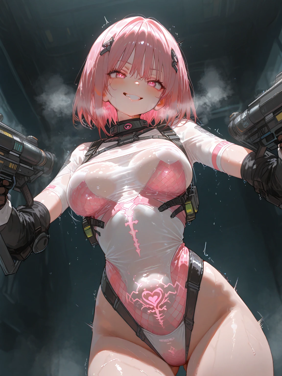 ((masterpiece)), ((highest quality)), (Super detailed), disorganized, Highly detailed CG Unity 8K wallpaper, official art, describe the shape accurately, (realistic), fine hands, expressive eyes, Upper body, close, alone, (forest, scenery, dramatic light, figure:1.1), (Are standing, arm to the side, smile 1.2), (1 girl, mature woman, slender woman, white helmet:1.4), (completely naked:1.3), , ((masterpiece)), (((fully covered face)))、(((completely hidden face)))、disorganized, HDR, Odysseus \(Fate\), 、one girl、topless、Upper bodyがnaked、big breasts、nipple、exposed chest、Exposed nipple、tits、Exposed nipples、nipple、show off your chest、chest comes out、breasts out、show off breasts、show off nipple、healthy、normal breasts、anime illustration、(naked:1.3)、NSFW、(vagina :1.5),NSFW、show off pussy、((pussy juice))、((back))、cyberpunk city