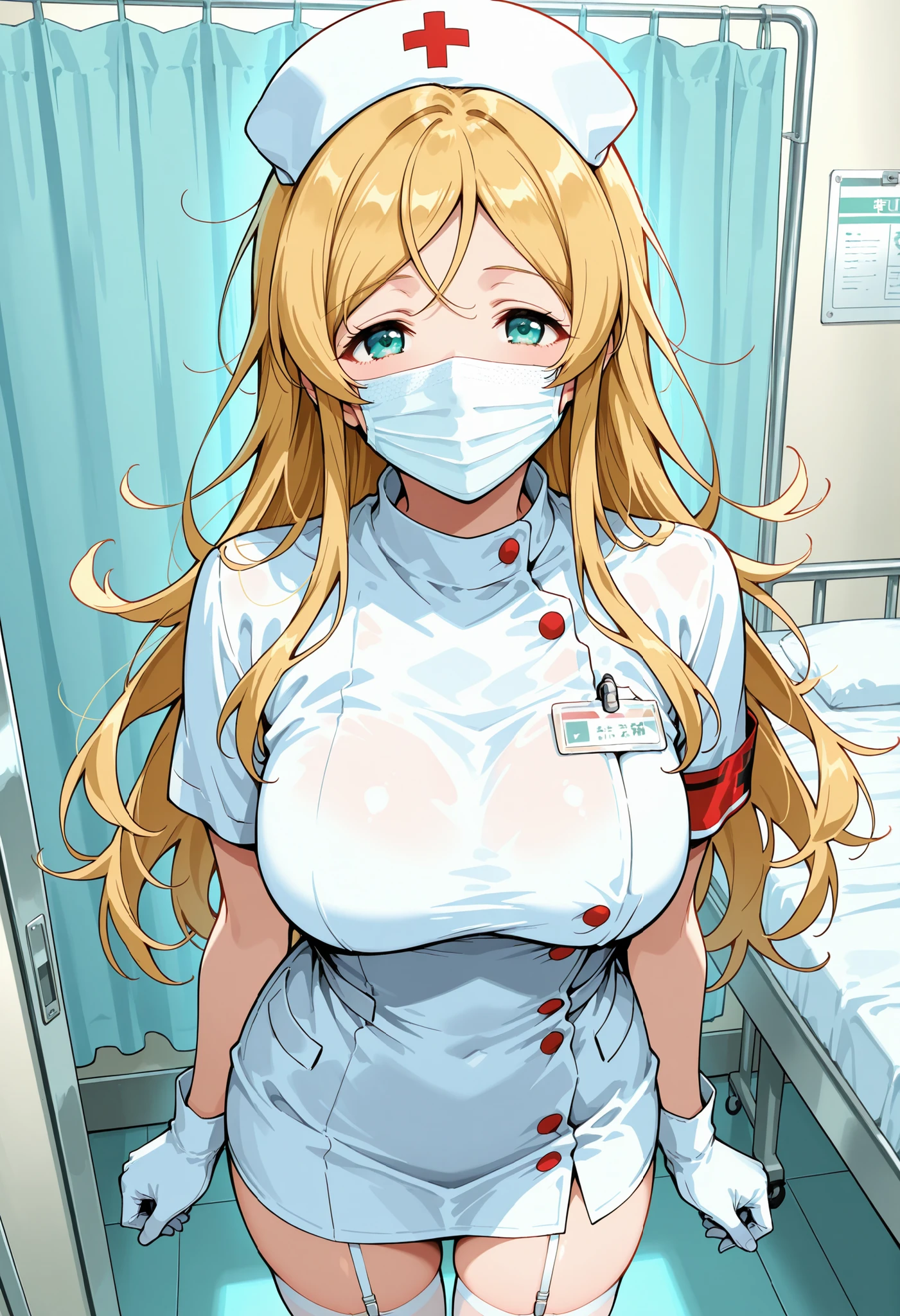 Saber big breasts doctor public mask