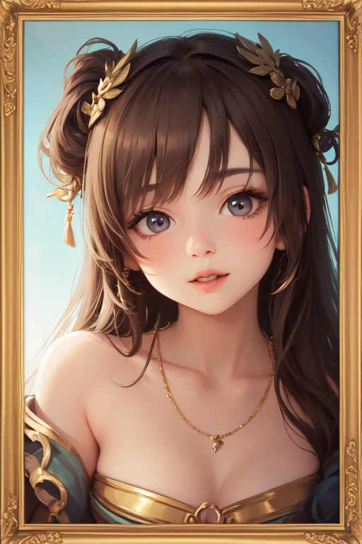 Top quality in a close-up, 8k, 32K,woman,naked,Open shoulders, Sensual appearance, artwork, high quality