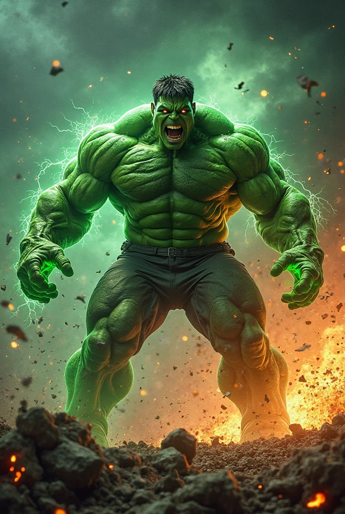 Hulk meets green lanterns  
