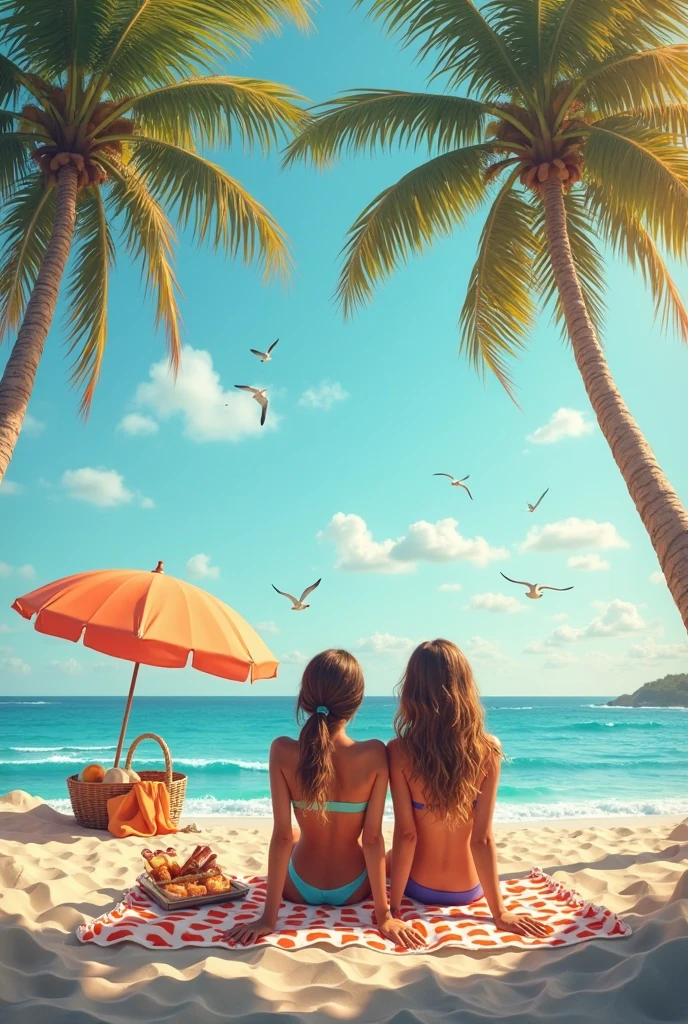 Naked girls with sun tan